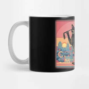 Artistic Black Cat Mug